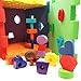 Skoolzy Peg Board Builder 7 in 1 30 Piece Jumbo Set - Educational Color Matching Puzzles Shape Sorter Montessori Sensory Toys for Toddlers Preschoolers STEM Kids Toys Includes eBook