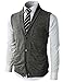 H2H Mens Casual Slim Fit V-Neck Button-Front Shawl Collar Vest With Pockets