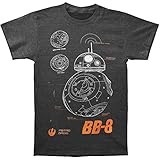 Star Wars Men's BB-8 T-shirt Charcoal
