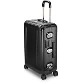ZERO Halliburton Pursuit Aluminum Hardside Travel Case (Black, Medium Travel Case)