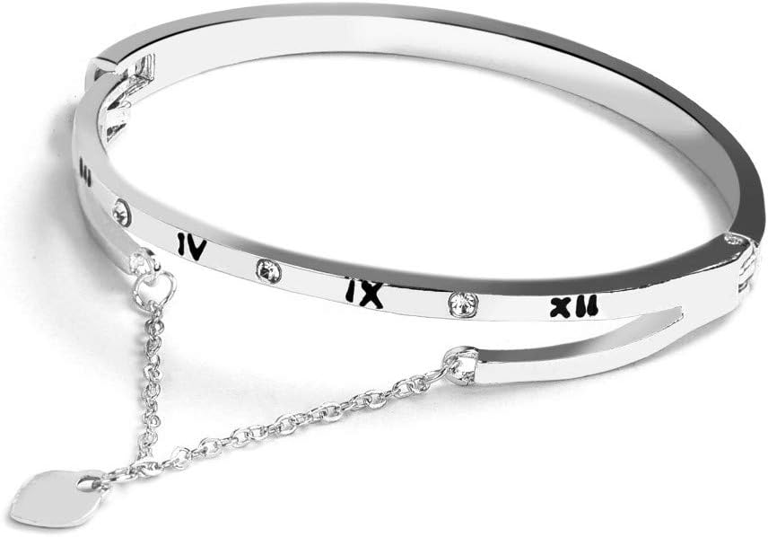 Roman Numerals Love Tassels Heart Pendants Bracelets Fashion Bracelets Vintage Ladies Jewelry Crystal Ornaments