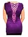 Harley-Davidson Women's Lilac Lust Embellished Crochet Sleeveless Tee, Purple
