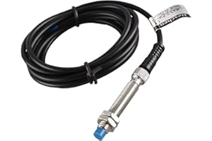 Heschen M8 Inductive Proximity Sensor Switch, Non-Shield Type, LJ8A3-2-Z/AY-G-DC5V, Detector 2mm, 5VDC 200mA, PNP Normally Closed(NC), 3 Wire