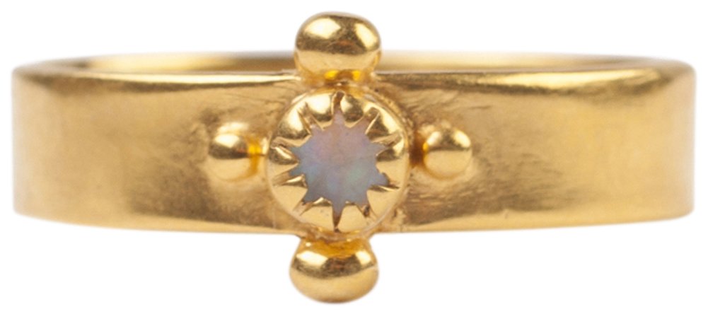 Chan Luu 18k Gold Plated Semi Precious Opal Stone Band Ring Size 6 On Galleon Philippines