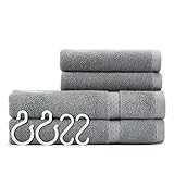 Hand Towels Bathroom Sets ULG Cotton Washcloth Luxury Hotel Grey Towel Use for Bath Hand Face Gym and Spa 2 Hand Towels 13