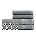 Hand Towels Bathroom Sets ULG Cotton Washcloth Luxury Hotel Grey Towel Use for Bath Hand Face Gym and Spa 2 Hand Towels 13