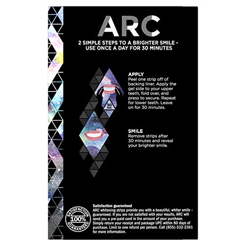 ARC Teeth Whitening Strip Kit, Smile Amplifier Kit, 14 Strips (7 Count
