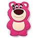 Pink Strawberry Bear Soft Silicone Rubberized 3D Cartoon Case for iPhone X iPhoneX 10 Cute Lovely High Fashion Fun Cool Lovely Special Gift for Teens Little Girls Women Kids (Lotso Huggin Bear)