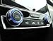 iJDMTOY 2pcs Blue Anodized Aluminum AC Climate Control Turner Ring Covers Compatible with 2016-21 10th Gen Honda Civic