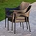 Del Mar Outdoor | Wicker Stacking Chairs | Set of 2 | Perfect for Patio | MultiBrown