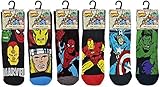 Marvel Comics Socks Mens Mix Hulk, Spider-man 7-12 Large With One Bonus Koozie (12 Pair)