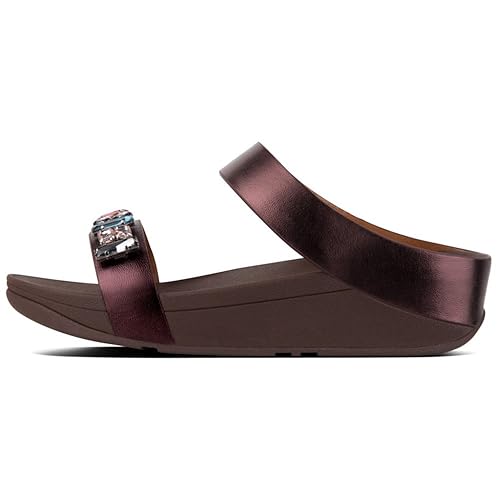 berry coloured sandals