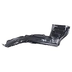 TRQ Front Left Rearward Inner Fender Liner Black