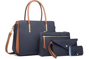 Pahajim Womens Purses and Handbags Set 4pcs Satchel Bags Tote Bags Shoulder Bags Tote Purses for Women