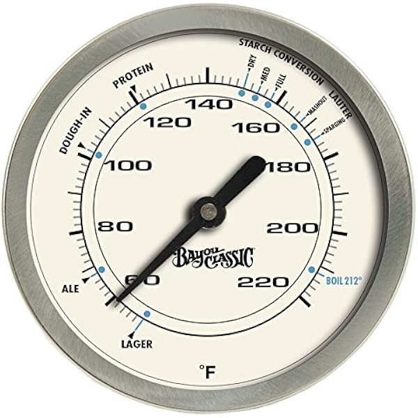 Amazon Com Bayou Classic 800 770 Brew Thermometer Instant Read Thermometers Patio Lawn Garden