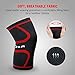 OXA Knee Sleeves 1 Pair Sports Support for Running, Jogging, Biking, Powerlifting, Workout, Walking, Hiking, Joint Pain Relief, Arthritis and Injury Recovery (M)