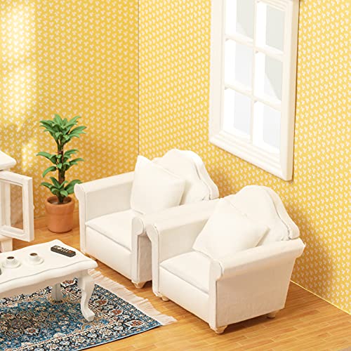 SAMCAMI Miniature Dollhouse Furniture 1 12 Scale Wooden Dollhouse Furniture Set for Dollhouse