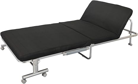 Amazon Co Jp 折りたたみベッド 14段階リクライニングベッド ベッド シングル 折り畳み 組立簡単 キャスター付き ホーム キッチン
