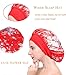 LOYALLOOK 6PCS Soft Satin Sleep Cap Hair Bonnet for Women Wide Band Sleep Hat Hair Loss Salon Bonnet Cap Set