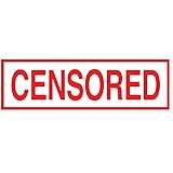 Amazon Com Censored Vinyl Decal Sticker 6 X 2 5 Black Automotive