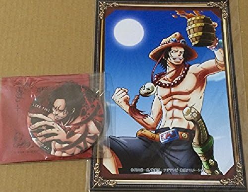 One Piece straw mugiwara store Limited yakara Bromide Badge RED port gas D Ace