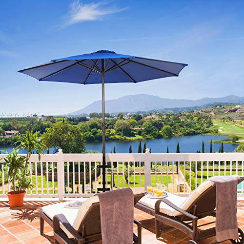 HAINAWANG 304 Stainless Steel Patio Umbrella Holder (Grille/Post),for