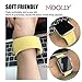 MOOLLY for Watch Band 42mm 44mm, Soft Silicone Watch Strap Replacement Sport Band Compatible with Watch Band Series 5 Series 4 Series 3 Series 2 Series 1 Sport & Edition (42mm 44mm S/M, Pollen Yellow)