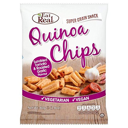 Buy Eat Real Quinoa Sun Dried Tomato & Garlic Flavoured Chips 80g