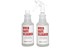Apter Industries Oven Safe Cleaner, for Conventional, Convection, and Combination Ovens, Removes High Protein Soils, Industrial Grade, 32oz. (Pack of 2)