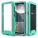 ZIZO ION Series for Samsung Galaxy S8 Plus Case Military Grade Drop Tested with Tempered Glass Screen Protector Teal Clear