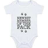 SproutJoy Member of the Pack Baby Bodysuit Baby Announcement Bodysuit Funny Babies Clothes Unisex Clothes