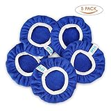 SPTA Car Polisher Pad Bonnet Soft Microfiber Polishing Bonnet Buffing Pad Cover For 5" And 6" Car Polisher Pack of 5Pcs