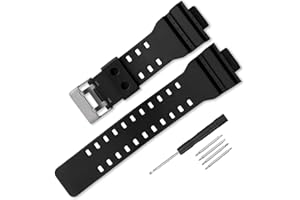 16mm Natural Resin Replacement Watch Band Strap for casio Mens G-Shock GA100 GA110 GA120 GA100C GD100 GD120