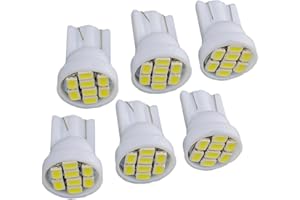 beler 6Pcs 6000K White LED Dashboard Gauge Cluster Light Bulbs Fit for Chevrolet C10 C20 C30 Truck 1973-1987