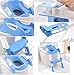 CARESHIN Potty Seat with Ladder Cover Toilet Folding Chair Kid Potty Toilet Seat with Step Stool Ladder (Blue)