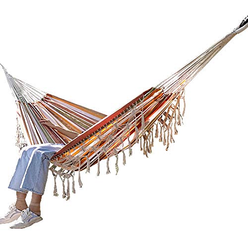 MHBY Hängematte, Quaste Hängematte natürlich aus der Little Market Cotton Hängematte Hängematten