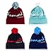 MuLuo Soft Winter Autumn Knit Cap Diamond Pattern Hip-Pop Beanie Hat Red