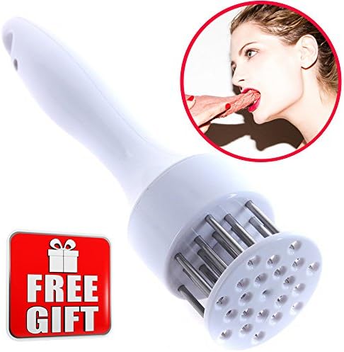 MYSASTAR Best Meat Tenderizer Tool Super Meat Pounder SPECIAL Gift Only For You The Amazing Improvement Of The Taste Of Meat Whether Grill, Pan, Broil, Bake, BBQ, Dishwasher Safe Stainless Steel Blade