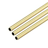 uxcell Brass Round Tube, 300mm Length 6mm OD 0.5mm