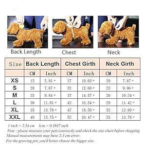 WFWUK Vestiti per Cani Taglia Media Cappottino Cane Estate Abbigliamento Cani Estate Vestiti Carini Vestiti per Cuccioli…