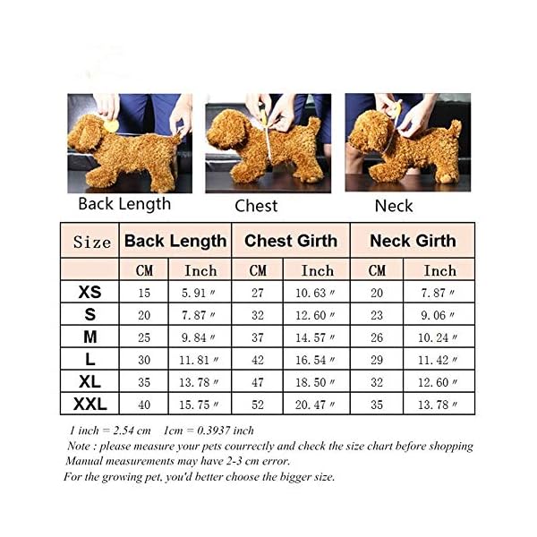 WFWUK Vestiti per Cani Taglia Media Cappottino Cane Estate Abbigliamento Cani Estate Vestiti Carini Vestiti per Cuccioli…