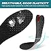 Shoe Lifts for Men & Women Height Increase Insoles Air Cushion Heel Inserts Orthotic Heel Shoe Lifts Kit Taller Insoles Variable Height (2-Layer,Black)