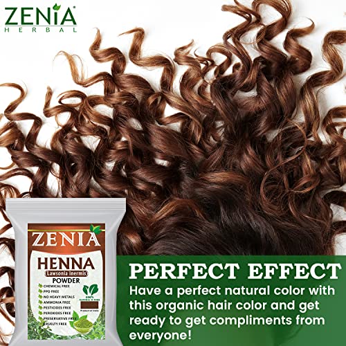 Zenia 100 Pure & Natural Henna Powder (Lawsonia Inermis) 454 grams