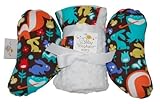 Baby Elephant Ears Head Support Pillow & Matching Blanket Gift Set (Grass Menagerie)