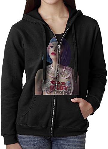 SoSoily Hoodie Sweatshirt Women's Baby Cry Long Sleeve Zip-up Hooded Sweatshirt Jacket