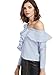 SheIn Women's Cute Asymmetric Cold Shoulder Blouse Top