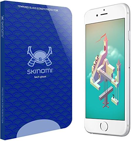 iPhone 6S Screen Protector (4.7",Apple iPhone 6,White), Skinomi Tech Glass Screen Protector for iPhone 6S Clear HD and 9H Hardness Ballistic Tempered Glass Shield