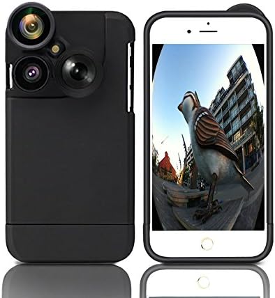 iPhone 6/6s Lens Case TPU Cover Camera Case with 4 in 1 Fish Eye Lens Macro Lens Wide Angle Lens Telephoto Lens Kit for iPhone 6/6s