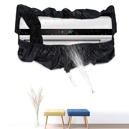 Air Conditioner Cleaning Waterproof Cover Black Household Clean Protector Tools with Water Pipe for 3P