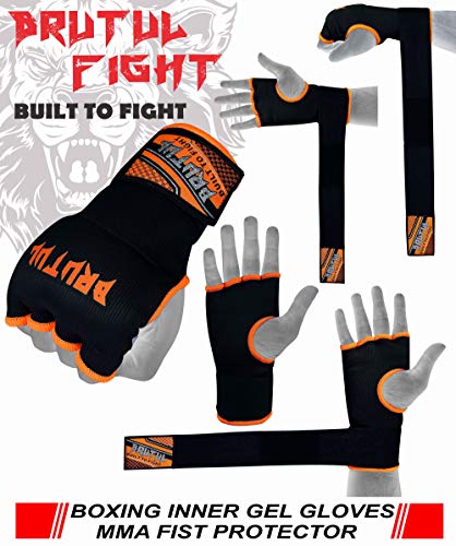 image for Brutul Fight Brutul Padded Inner Gel Gloves Training Gel Elastic Hand 